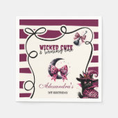 Wicked Schattige & Turning One Girl Halloween 1e G Servet (Voorkant)