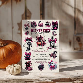 Wicked Schattige & Turning One Girl Halloween Verj Kaart