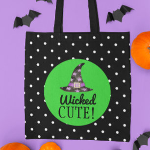 Wicked Schattige Zwart en Groen Halloween Tas