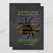 Wicked Spider Halloween Uitnodiging (Voorkant / Achterkant)