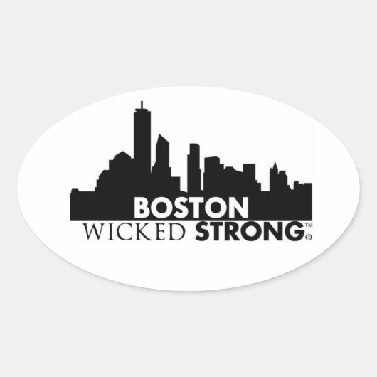 Wicked Strong Bumpersticker Ovale Sticker (Voorkant)