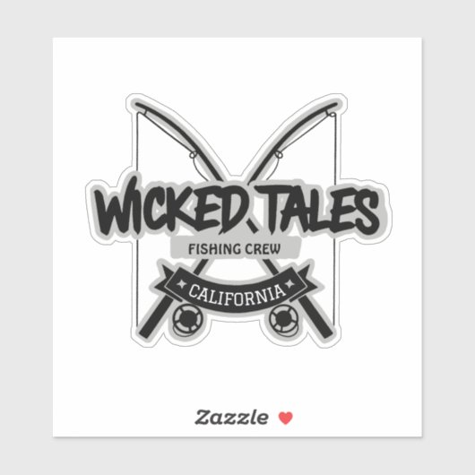 Wicked Tales Visploeg Sticker (Vel)