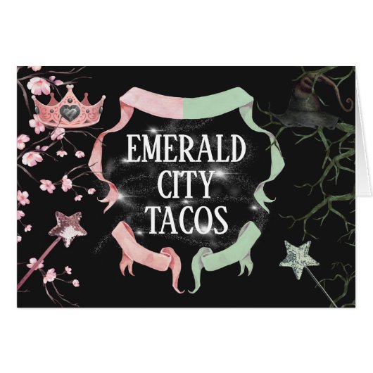 Wicked Theme Tent Food Kaart (Voorkant Horizontaal)