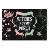 Wicked Theme Tent Food Kaart (Voorkant Horizontaal)