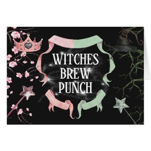 Wicked Theme Tent Food Kaart (Voorkant Horizontaal)