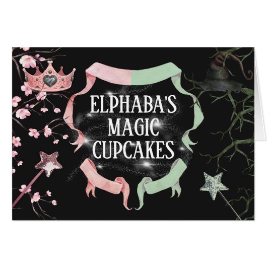 Wicked Theme Tent Food Kaart (Voorkant Horizontaal)