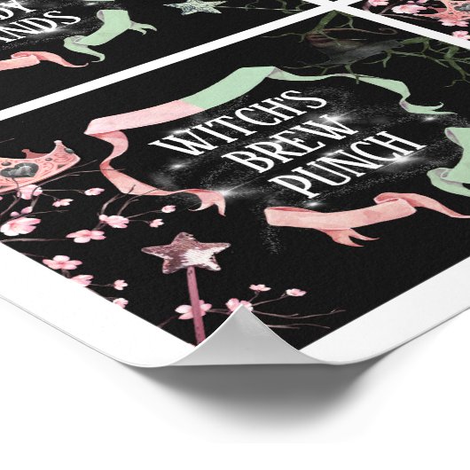 Wicked Theme Voedsel Tekenen 2 Poster (Hoek)