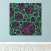 Wicked Trippy Abstracte slijmgaten ontwerppatroon Canvas Afdruk (Insitu (Houten vloer))