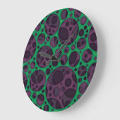 Wicked Trippy Abstracte slijmgaten ontwerppatroon Grote Klok (Hoek)