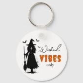 Wicked Vibes Only beroemd gemaakt door Halloween B Sleutelhanger (Achterkant)