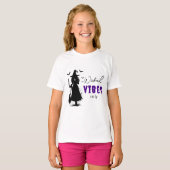 Wicked Vibes Only beroemd gemaakt door Halloween B T-shirt (Voorkant volledig)