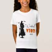 Wicked Vibes Only beroemd gemaakt door Halloween B T-shirt (Voorkant)