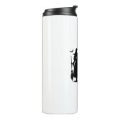 Wicked Vibes Only beroemd gemaakt door Halloween B Thermosbeker (Gedraaid links)