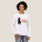Wicked Vibes Only beroemd gemaakt door Halloween B Tri-Blend Shirt (Voorkant)