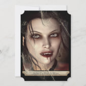 Wicked Vrouw Gothic Vampire Halloween Kaart (Voorkant)