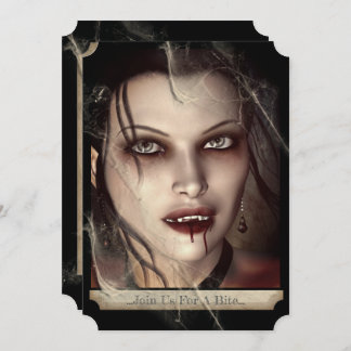 Wicked Vrouw Gothic Vampire Halloween Kaart