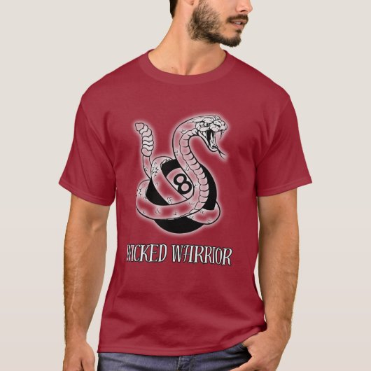 Wicked Warrior 8 Ball Snake T-shirt T-shirt (Voorkant)