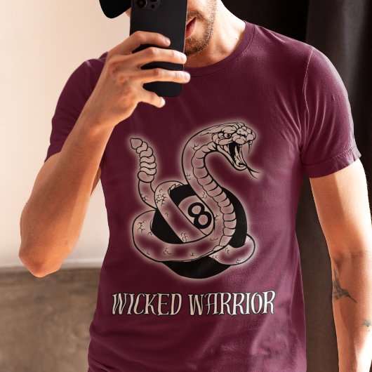 Wicked Warrior 8 Ball Snake T-shirt T-shirt