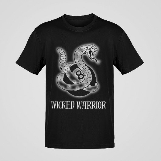 Wicked Warrior 8 Ball Snake T-shirt T-shirt