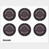 Wicked Waters Roze Logo Stickers (Vel)