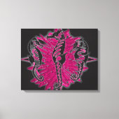 Wicked Waters Zeepaardjes op Roze Zeewier Canvas Afdruk (Voorkant)