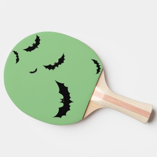 Wicked Whacks: Halloween-geïnspireerde Ping Pong P Tafeltennisbatje (Zijkant)