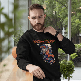 Wicked Wheel Ride Skateboard Gear voor Night Rider T-shirt