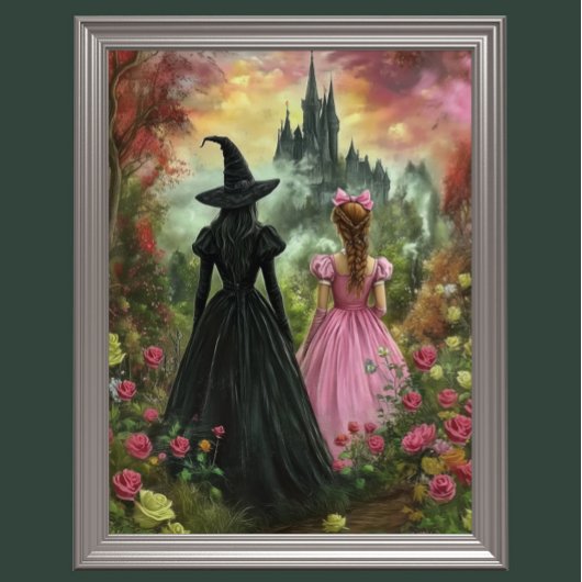 Wicked Witch & Dorothy Digitale Kunst - Tovenaar v Poster