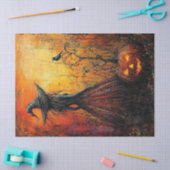 Wicked Witch en haar Jack-o-lantern Decoupage Tissuepapier (Craft)