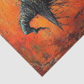 Wicked Witch en haar Jack-o-lantern Decoupage Tissuepapier (Detail)