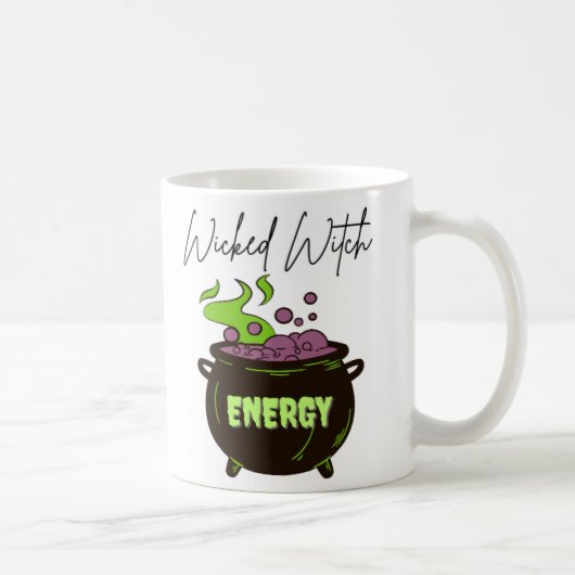 Wicked Witch Energy Potion Drink Halloween Gift Koffiemok (Rechts)