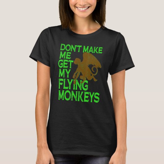 Wicked Witch Flying Monkeys Wizard of Oz Mijn Vlie T-shirt (Voorkant)
