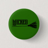 Wicked Witch Gepersonaliseerde Broomstick pin Ronde Button 3,2 Cm (Voorkant)