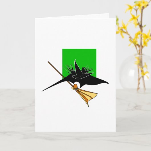 Wicked Witch gesmolten Kaart (Gele Bloem)