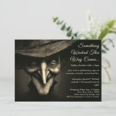 Wicked Witch Halloween Kostuum Party Uitnodiging (Staand voorkant)