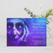 Wicked Witch Halloween Kostuum Party Uitnodiging (Staand voorkant)