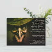 Wicked Witch Halloween Kostuum Party Uitnodiging (Staand voorkant)