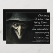 Wicked Witch Halloween Kostuum Party Uitnodiging (Voorkant / Achterkant)