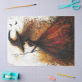 Wicked Witch in Red met vleermuizen Decoupage Tissuepapier (Craft)