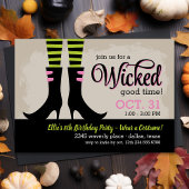 Wicked Witch Kids Verjaardag Kostuum Party Kaart