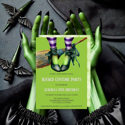 Wicked Witch Kostuumfeest Kaart