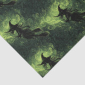 Wicked Witch Silhouette Pattern Tissuepapier (Detail)
