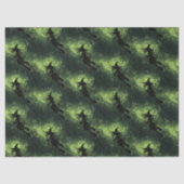 Wicked Witch Silhouette Pattern Tissuepapier (Voorkant)
