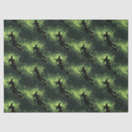 Wicked Witch Silhouette Pattern Tissuepapier