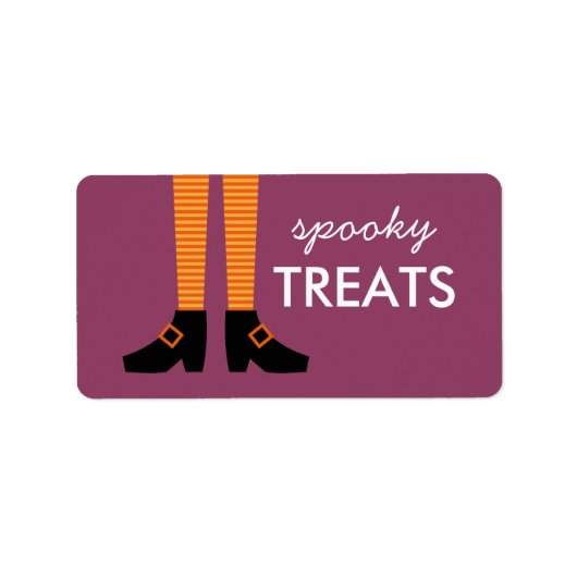 Wicked Witch Spooky Treats Etiket (Voorkant)