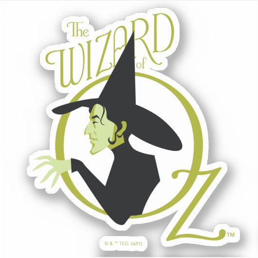Wicked Witch™ The Wizard Of Oz™ Logo Sticker (Voorkant)