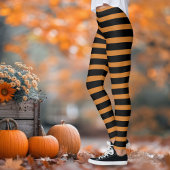 Wicked Witch zwart en Sinaasappel gestreept Leggings