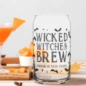 Wicked Witches Brouwen Halloween Cocktail Party Blikvorm Glas