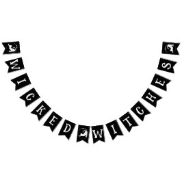 Wicked Witches Hemelse Kat Halloween Vlaggetjes