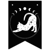 Wicked Witches Hemelse Kat Halloween Vlaggetjes (Eerste vlag)